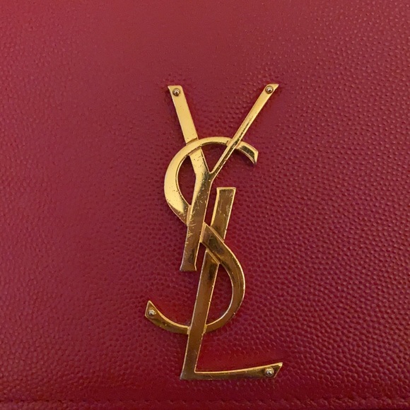 Saint Laurent Kate Medium Shoulder Bag Red *Pre-Loved* - Picture 2 of 11